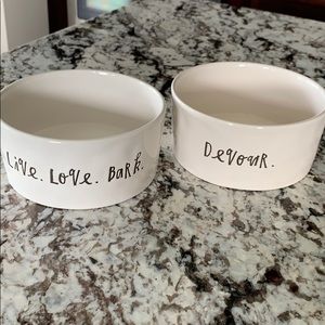 Rae Dunn dog bowls